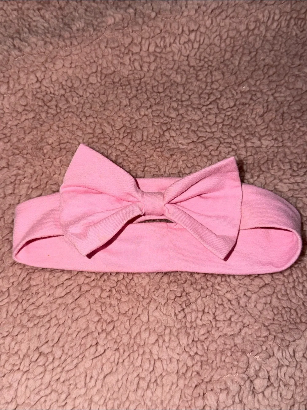 Pink Bow Stretch Headband for Kids